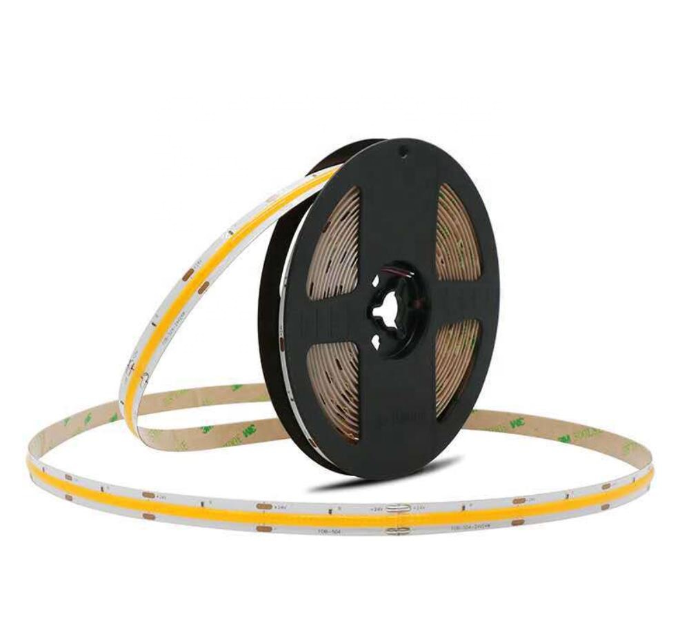 Super High bright DC24V 608LEDs COB 3000K+6000K Dual Color LED flexible fob cob led strip